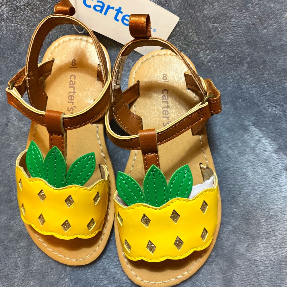 Carter's "Pineapple" Sandals, Toddler Size 8